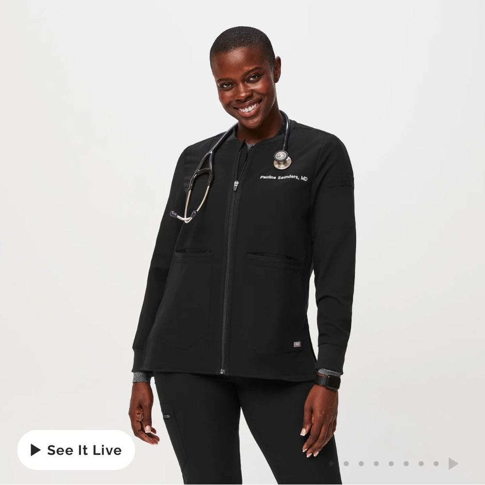Black Figs scrub Jacket (Bellery)